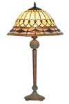 Belle époque lampe style Tiffany avec cabochons moyen modèle pied droit. Artistar. Belle époque lampe style Tiffany avec cabochons moyen modèle pied droit. Artistar.