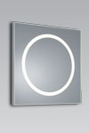 Curl miroir lumineux carré à éclairage LED. bpe:LICHT. Curl miroir lumineux carré à éclairage LED. bpe:LICHT.
