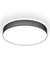 Plafonnier rond en Chintz noir et diffuseur blanc 25cm. bpe:LICHT. Plafonnier rond en Chintz noir et diffuseur blanc 25cm. bpe:LICHT.