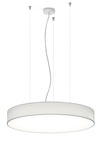 Suspension ronde en Chintz blanc 25cm. bpe:LICHT. Suspension ronde en Chintz blanc 25cm. bpe:LICHT.
