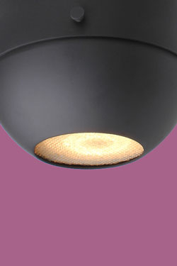Contemporary articulated ceiling light in matt black Capula. Gau Lighting. 