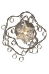 Jewel Diamond applique 1 lumière transparente en verre transparent. Harco Loor. 