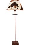 Peau de vache Lampe en métal rouillé. JP Ryckaert. Peau de vache Lampe en métal rouillé. JP Ryckaert.
