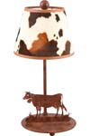 Peau de vache Lampe motif vache. JP Ryckaert. Peau de vache Lampe motif vache. JP Ryckaert.