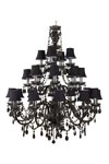 Romeo lustre 24 lumières noir. Muno. Romeo lustre 24 lumières noir. Muno.