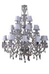Romeo lustre 24 lumières transparent. Muno. Romeo lustre 24 lumières transparent. Muno.