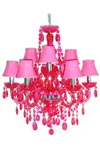 Romeo lustre 9 lumières fuchsia. Muno. Romeo lustre 9 lumières fuchsia. Muno.