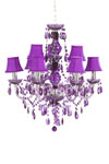Roméo lustre 9 lumières mauve. Muno. Roméo lustre 9 lumières mauve. Muno.