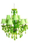 Romeo lustre 9 lumières vert. Muno. Romeo lustre 9 lumières vert. Muno.