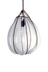 Suspension Bundle en verre transparent. Vanessa Mitrani. Suspension Bundle en verre transparent. Vanessa Mitrani.