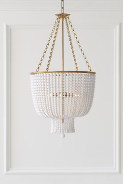Jacqueline classic chandelier and white beads. Visual Comfort&Co.. 