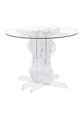 Table de salle à manger blanche en altuglas . Acrila. Table de salle à manger blanche en altuglas . Acrila.