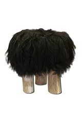 Hannibal black fur stool. Angel des Montagnes. Hannibal black fur stool. Angel des Montagnes.