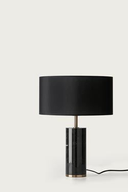 Cand lampe de table classique en marbre noir. Aromas. 