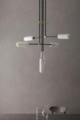  Asymmetric chandelier 6 lights Atil. Aromas. 