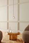 Fluted glass ball pendant lamp. Aromas. 