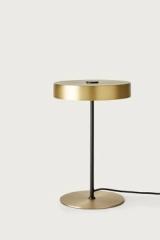 Lampe de table contemporaine dorée Ambor. Aromas. 