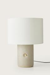 Sand table lamp in grey terrazzo. Aromas. 