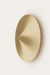 Minimalist gold wall lamp Hat. Aromas. 