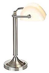 Biblio nickel mat blanc 1 lampe de bureau. Artistar. Biblio nickel mat blanc 1 lampe de bureau. Artistar.