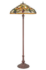 Grand lampadaire Tiffany Vignes d