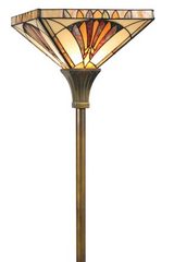 Lampadaire Art Déco avec abat-jour en verre . Artistar. Lampadaire Art Déco avec abat-jour en verre . Artistar.