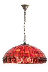 Suspension rouge style Tiffany . Artistar. Suspension rouge style Tiffany . Artistar.