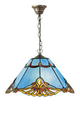 Suspension Tiffany bleue. Artistar. Suspension Tiffany bleue. Artistar.