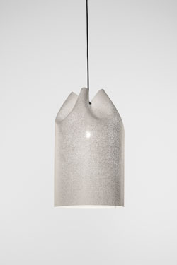 Agasallo large white outdoor hanging lamp. Arturo Alvarez. 