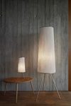 Ura white floor lamp geometric shape. Arturo Alvarez. 