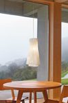 Tempo Andante white flared pendant lamp. Arturo Alvarez. 