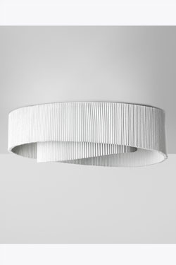 Round white ceiling lamp Anel. Arturo Alvarez. 