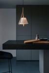 Cambo white and wood pendant lamp. Arturo Alvarez. 