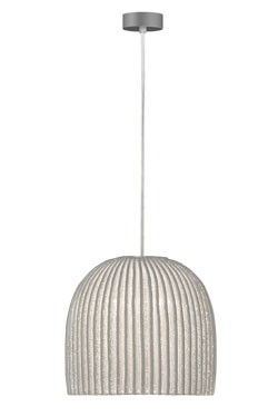 White mini bell pendant Onn . Arturo Alvarez. 