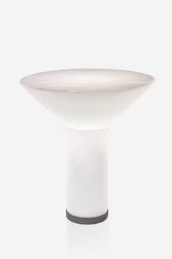 White glass table lamp Era. Arturo Alvarez. 