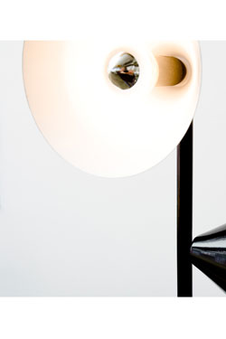 Design black metal floor lamp 6 lights. Atelier Areti. 