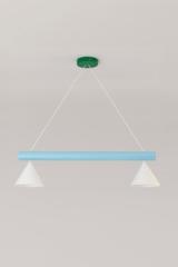 Elements 2-light tricolour graphic pendant lamp. Atelier Areti. 