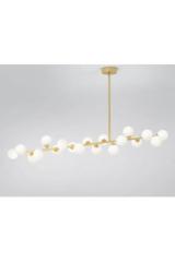 Mimosa 19-light gold pendant rail . Atelier Areti. 