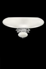 Anversa applique classique en cristal vénitien blanc. Barovier&Toso. 