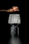 Camparino cordless lamp in crystal and black marble<br/>. Barovier&Toso. 