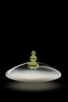 Padma lampe de table contemporaine en cristal vénitien blanc et vert. Barovier&Toso. 