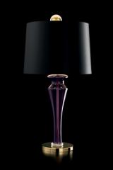 Saint Germain lampe de table rétro en cristal de Murano violet. Barovier&Toso. 