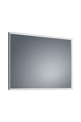 Rectangular illuminated mirror with integrated LED lighting. Baulmann Leuchten. 