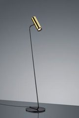 Reading lamp Design polished gold and black thin foot. Baulmann Leuchten. 