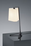 Lampe de table Design métal noir . Baulmann Leuchten. 