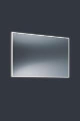 Minimalist light mirror with integrated LED lighting. Baulmann Leuchten. 