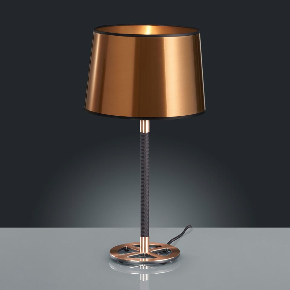 copper table lamp: Baulmann Leuchten 