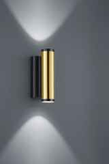 Golden and black design wall lamp