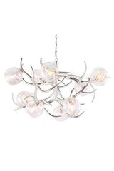 ERSA magical Chandelier 9 Iridden Glass Bubble Lights. Brand Von Egmond. 