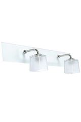 FA V2 double chrome and glass wall lamp. Concept Verre. FA V2 double chrome and glass wall lamp. Concept Verre.